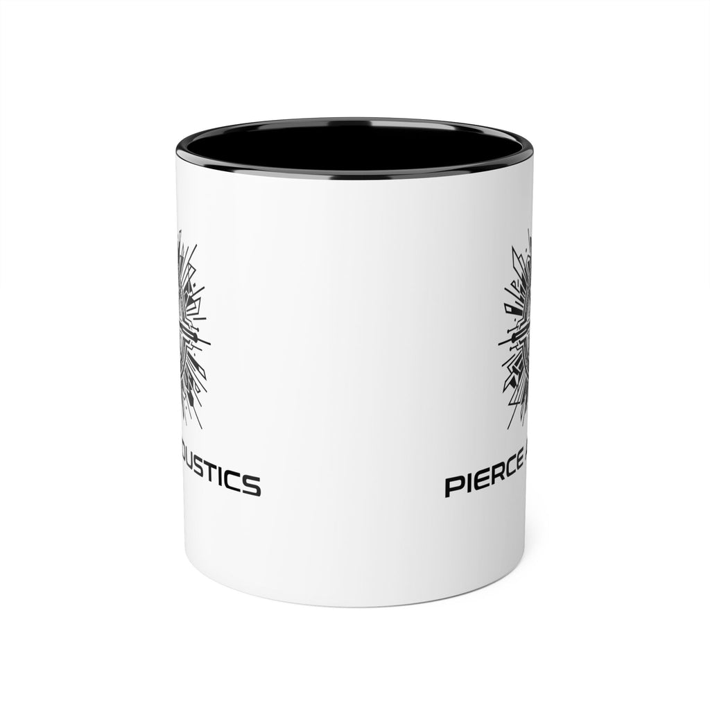 Pierce Acoustics Official Logo Accent Mug — 11oz Ceramic Coffee Cup