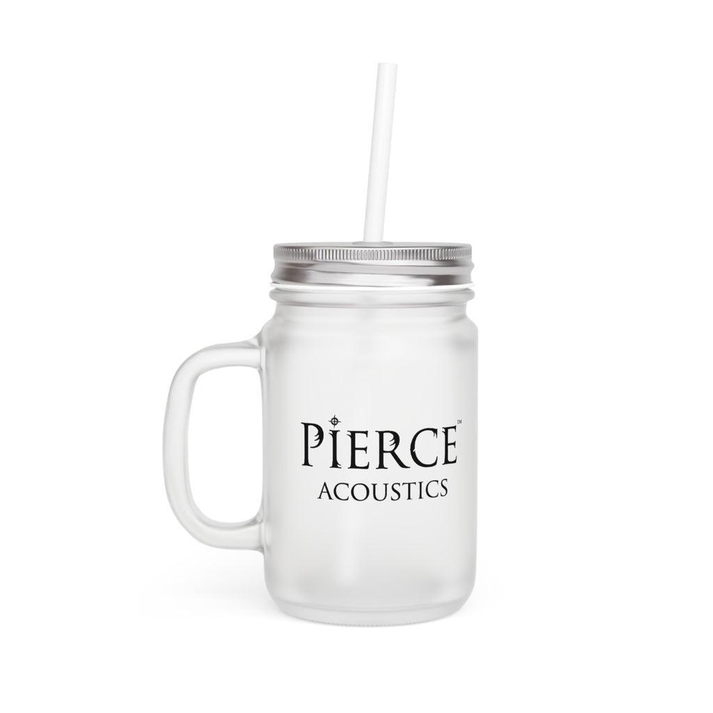Pierce Acoustics Official Mason Jar Tumbler with Straw