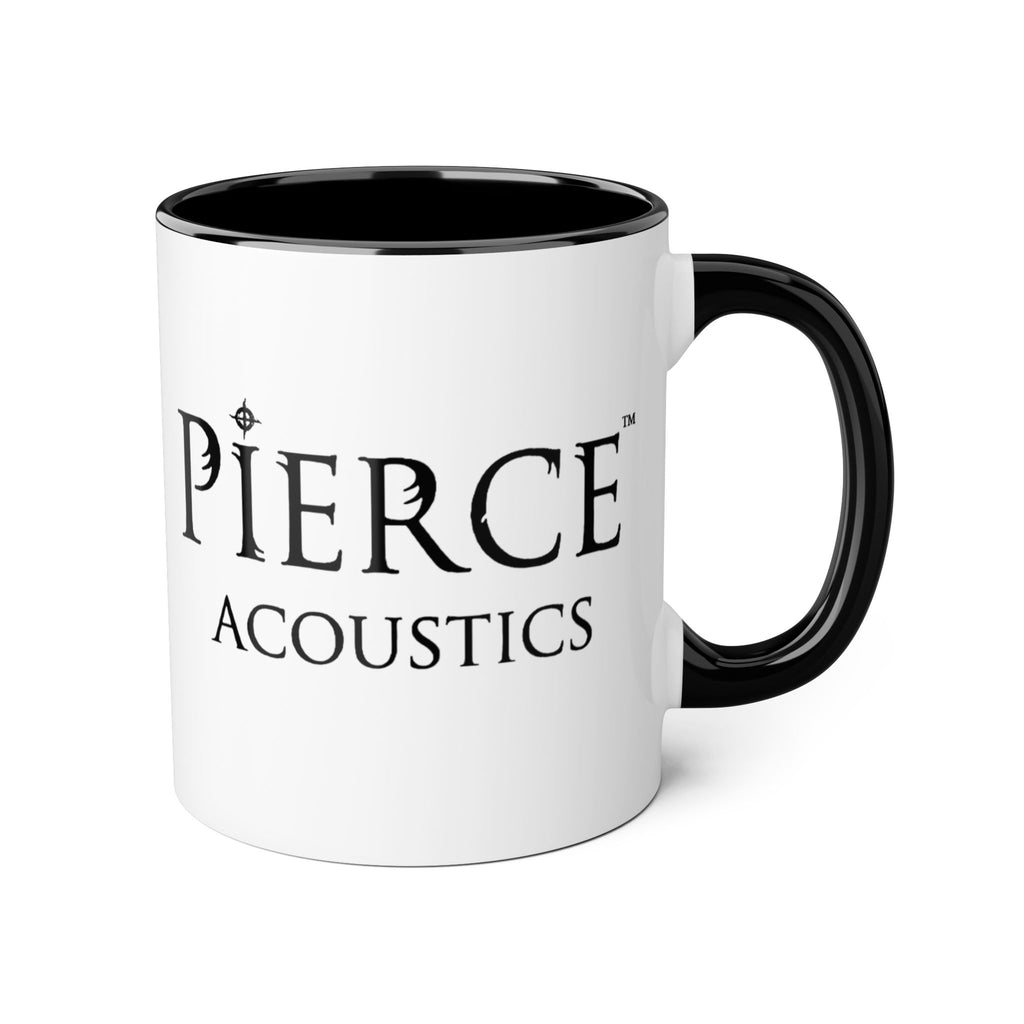 Pierce Acoustics Official  Logo Accent Mug — 11oz Ceramic Coffee Cup