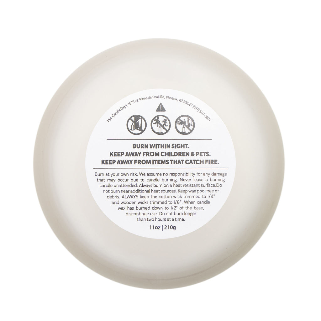 Pierce Acoustics Official Frosted Glass Scented Candle