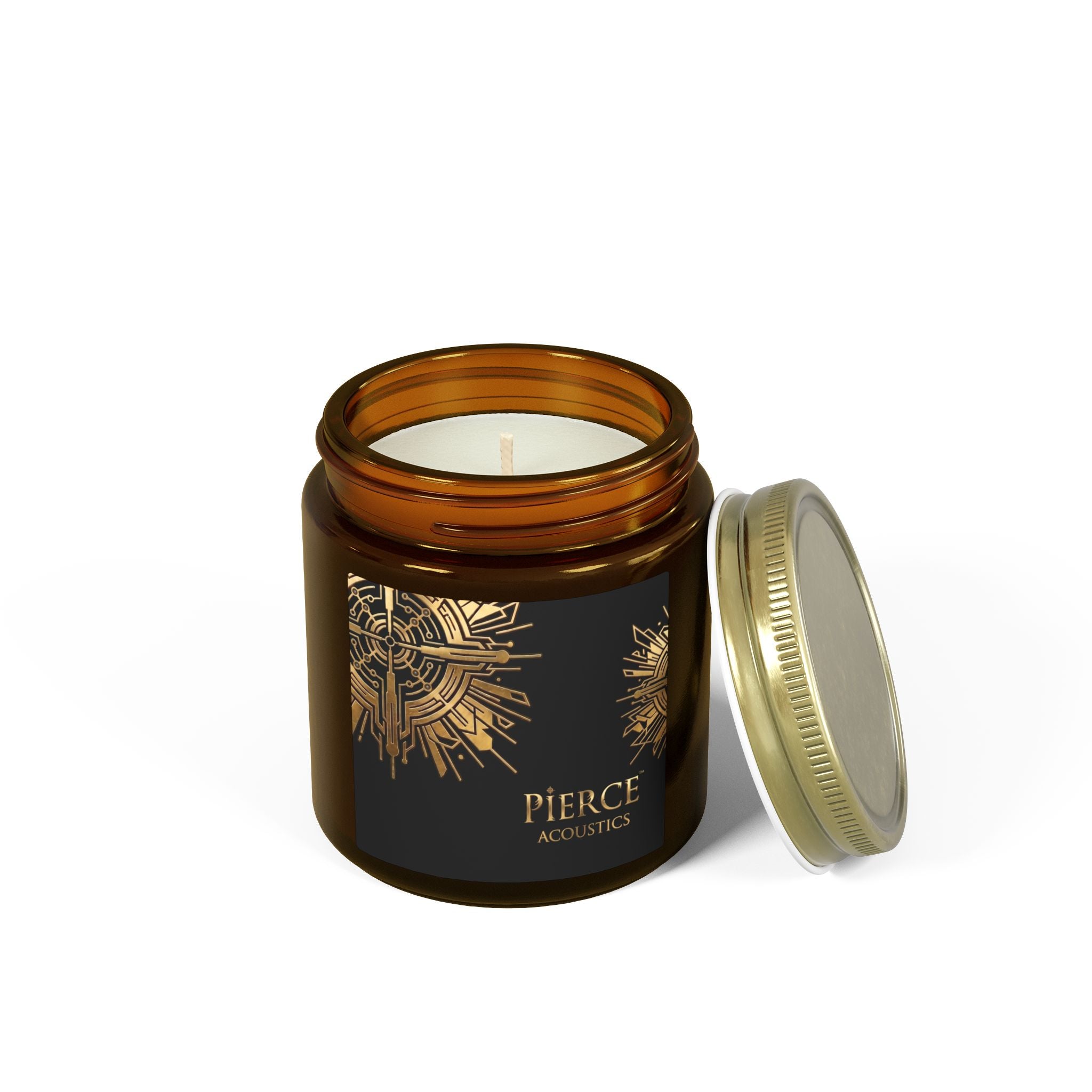 Coconut Apricot Scented Candle — 4oz & 9oz Jar (Pierce Acoustics)