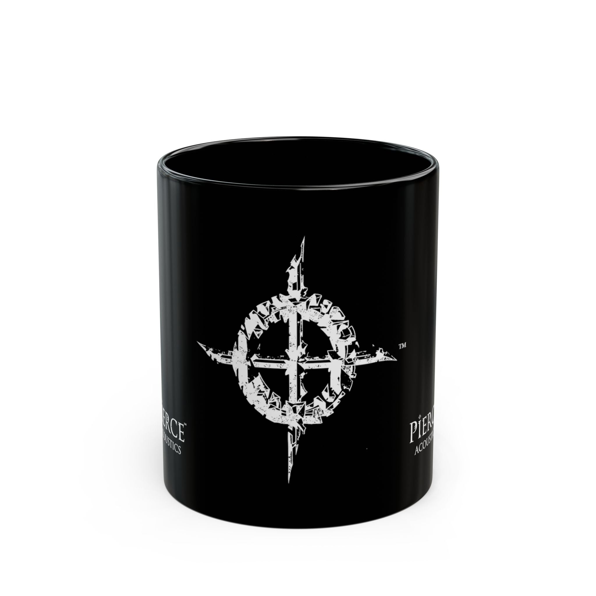 Pierce Acoustics Official Black Logo Mug
