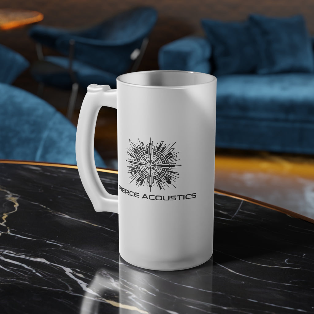 Pierce Acoustics Official Frosted Glass Beer Mug