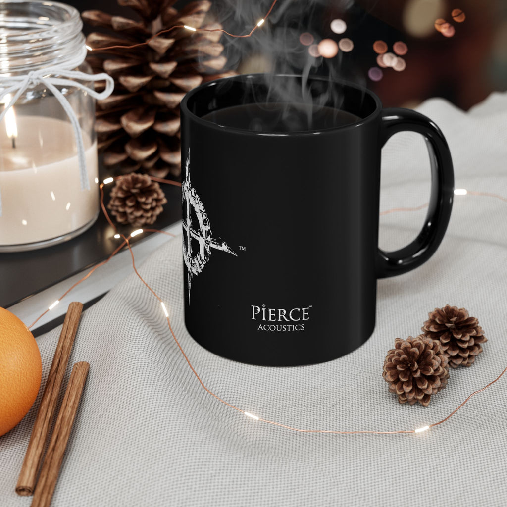 Pierce Acoustics Official Black Logo Mug