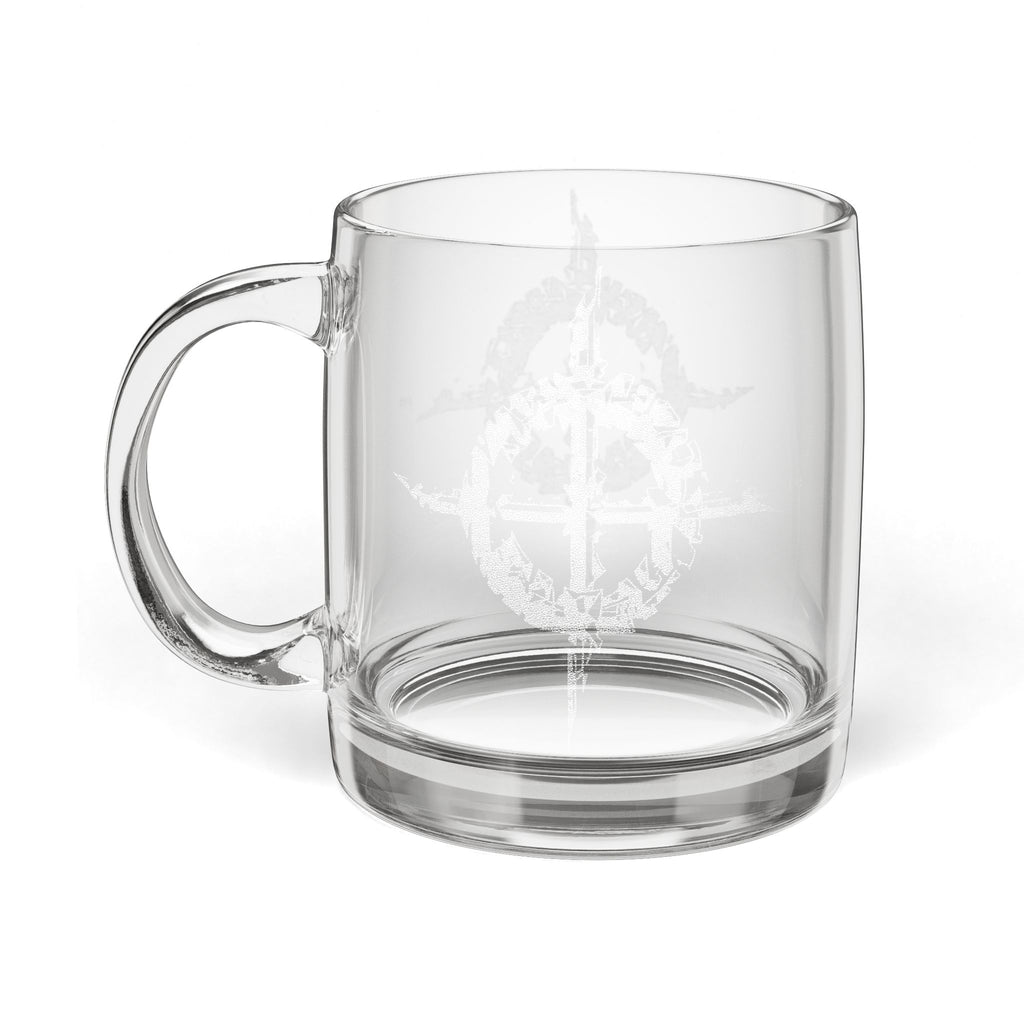 Pierce Acoustics Official Engraved Glass Coffee Mug