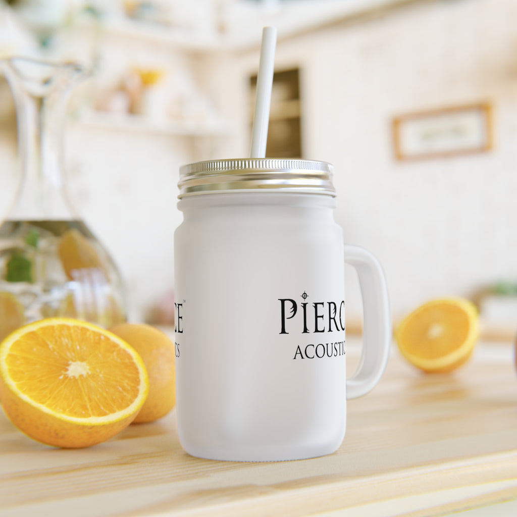 Pierce Acoustics Official Mason Jar Tumbler with Straw