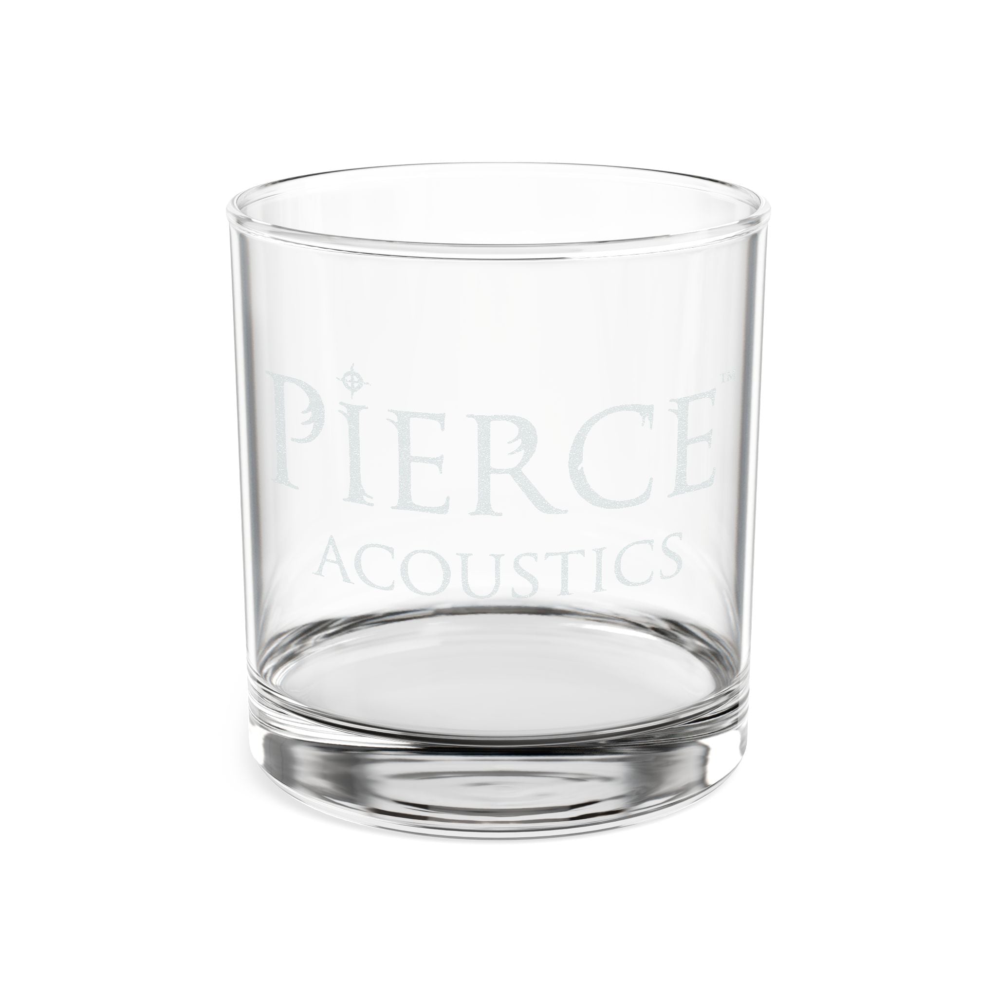Pierce Acoustics Official Engraved 10oz Rocks Glass