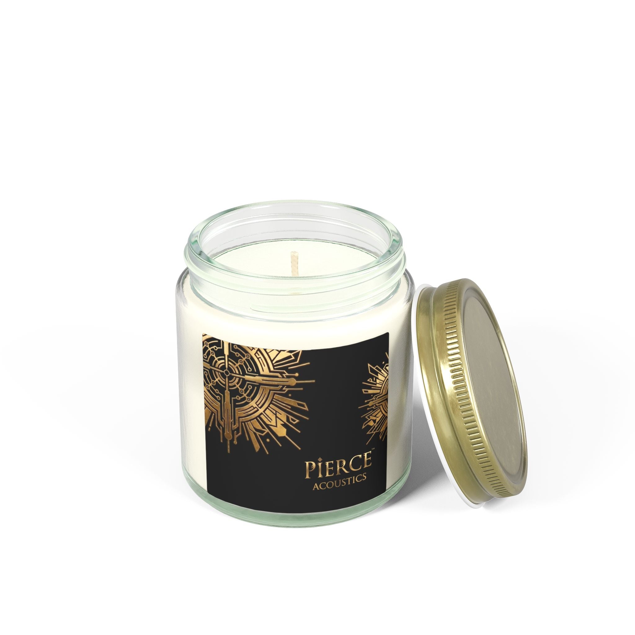 Coconut Apricot Scented Candle — 4oz & 9oz Jar (Pierce Acoustics)