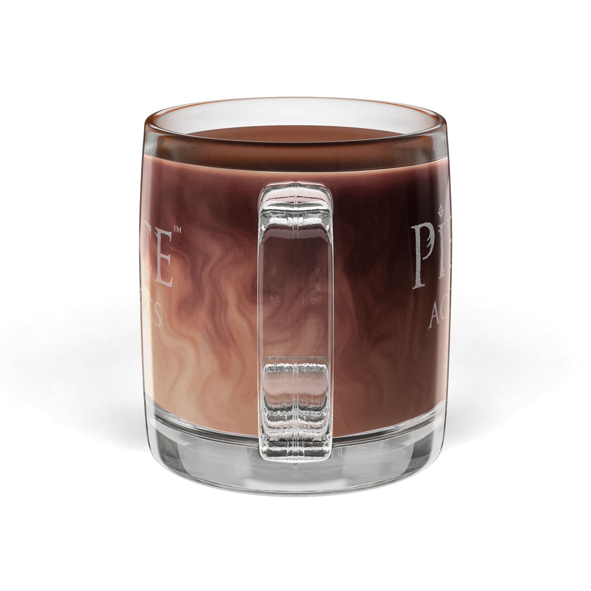 Pierce Acoustics Official Engraved Glass Coffee Mug 12.25 oz