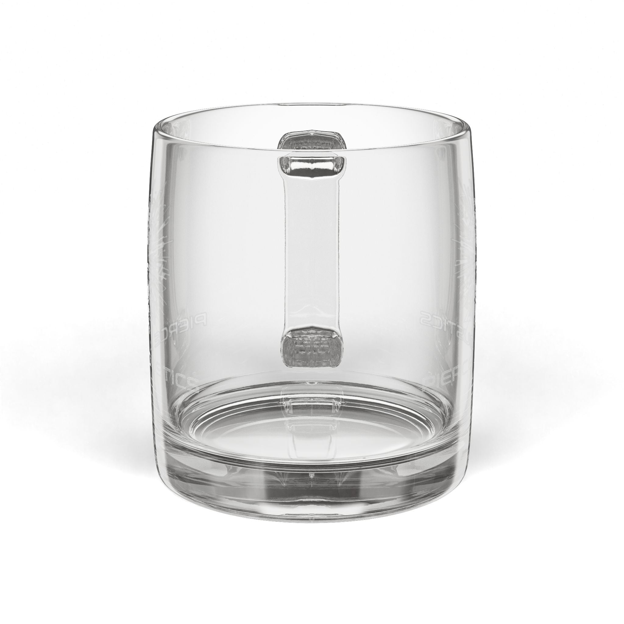 Pierce Acoustics Official Engraved Glass Coffee Mug 12.25 oz