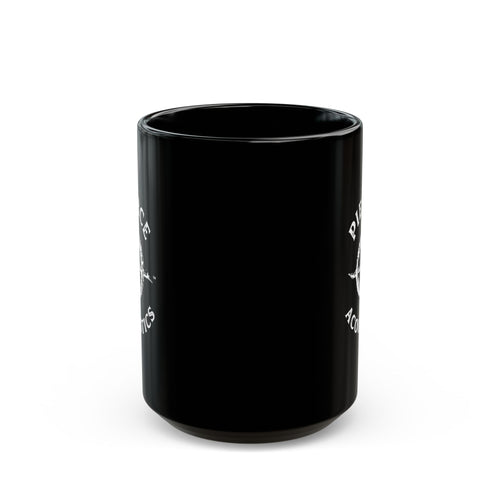 Pierce Acoustics Official Black Ceramic Mug