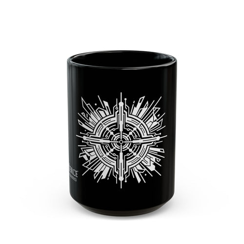 Pierce Acoustics Official Black Ceramic Mug