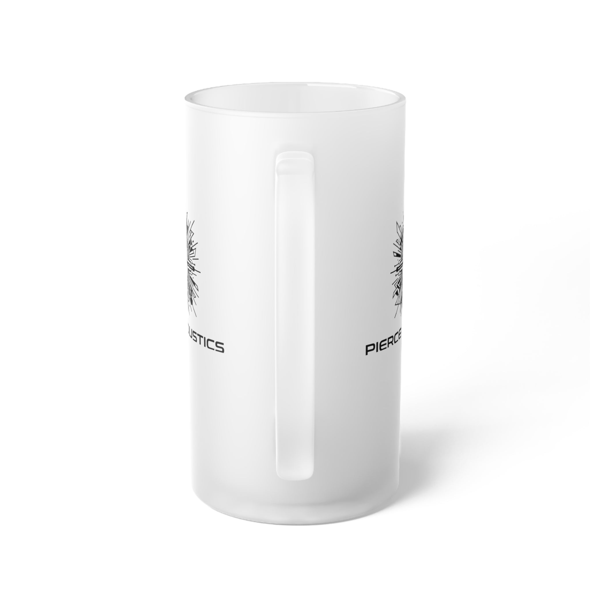 Pierce Acoustics Official Frosted Glass Beer Mug