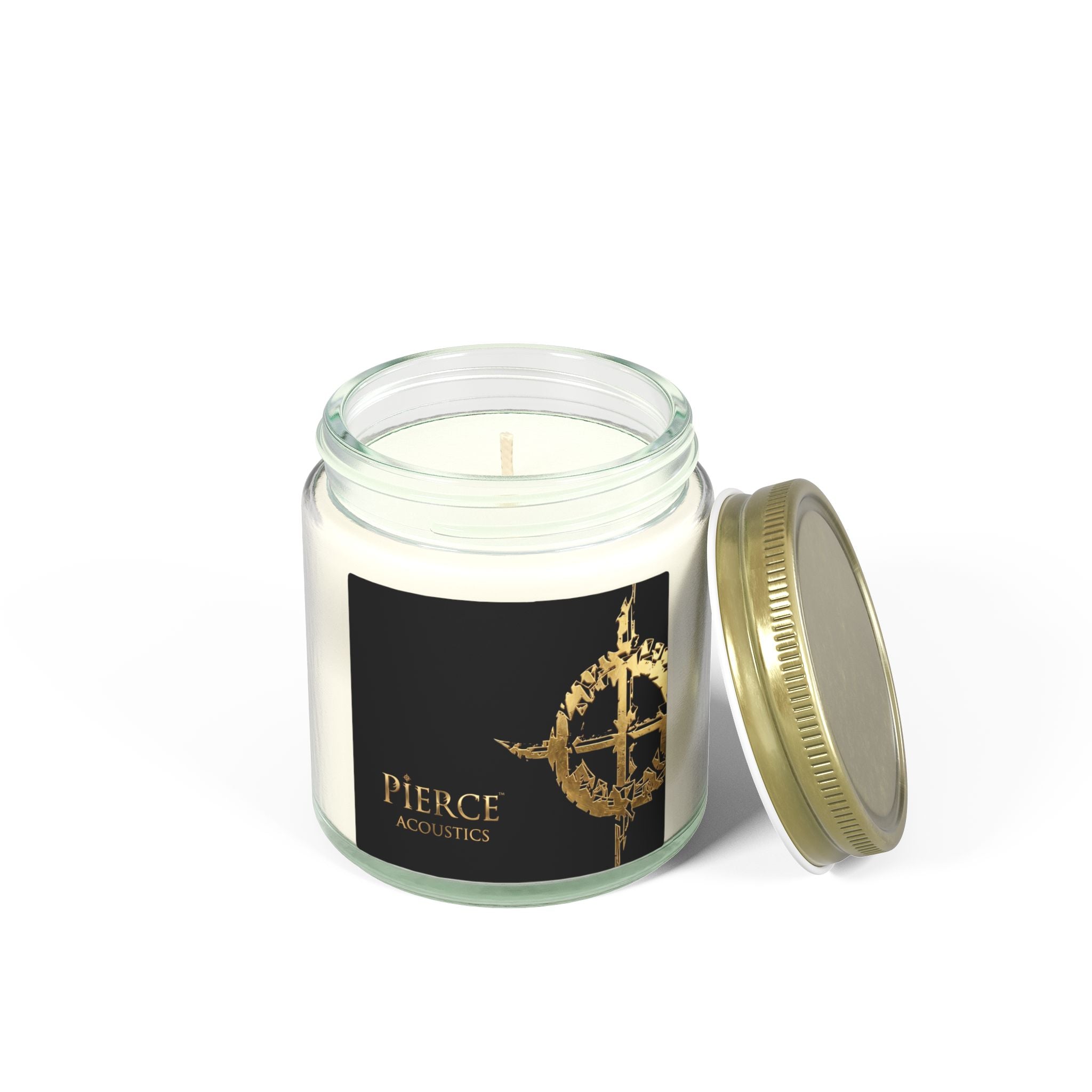 Pierce Acoustics Official Coconut Apricot Scented Candle (4oz & 9oz)