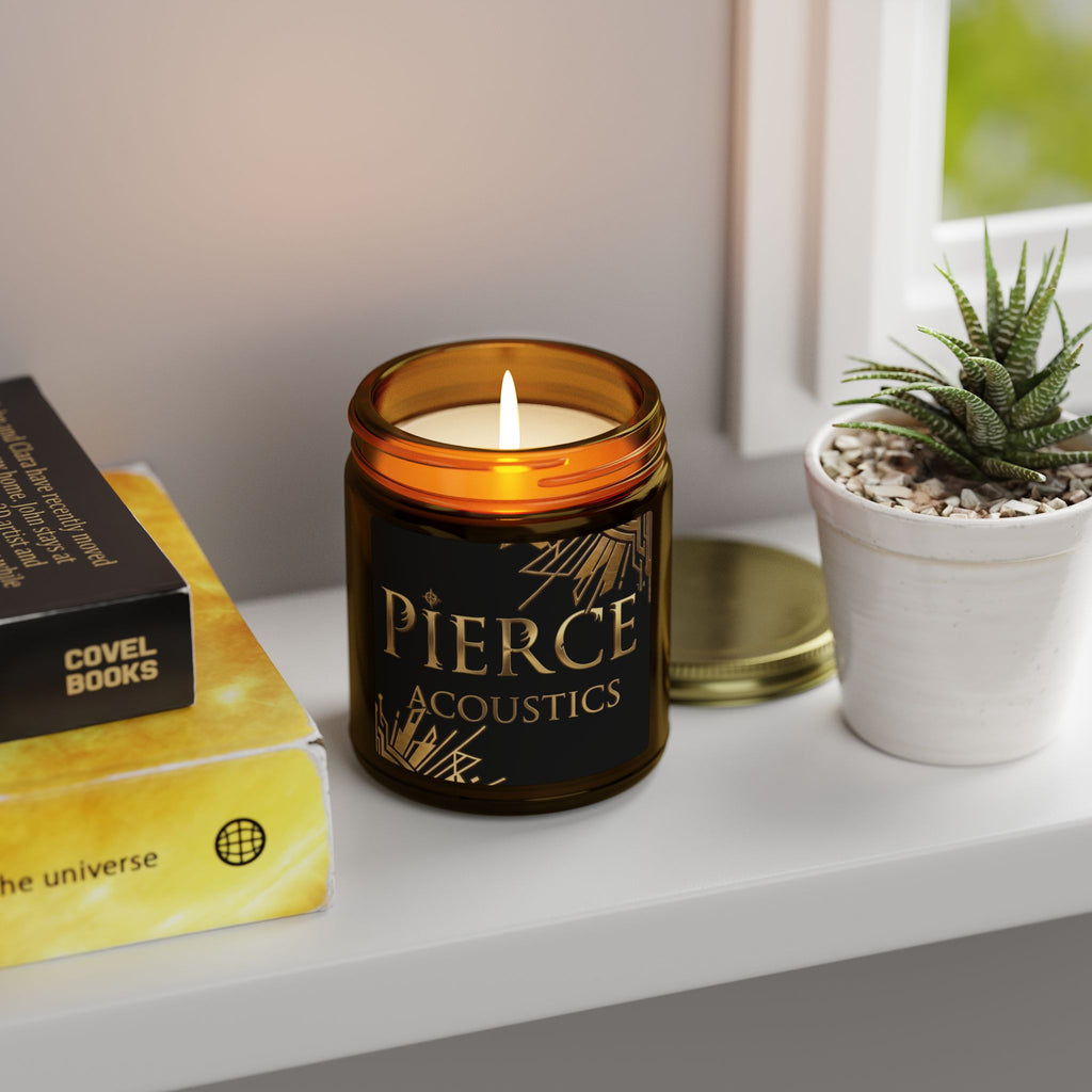 Pierce Acoustics Official Coconut Apricot Scented Candle — 4oz or 9oz Jar
