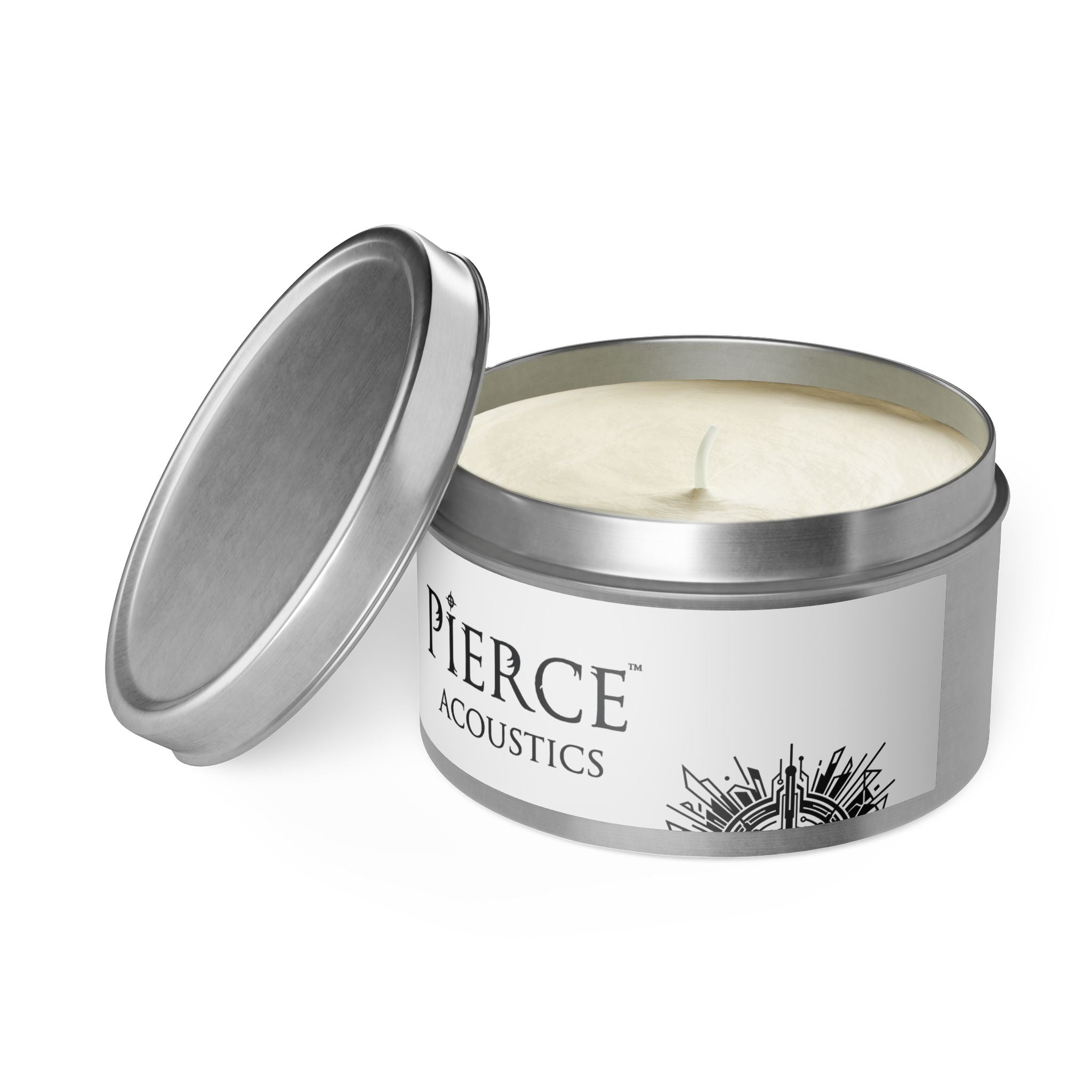 Pierce Acoustics Official Tin Scented Candle