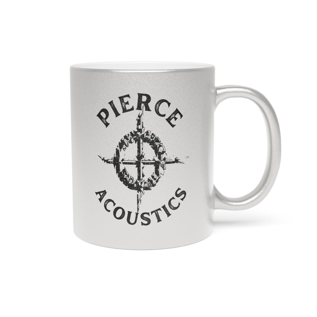 Pierce Acoustics Official Metallic Mug — Silver/Gold