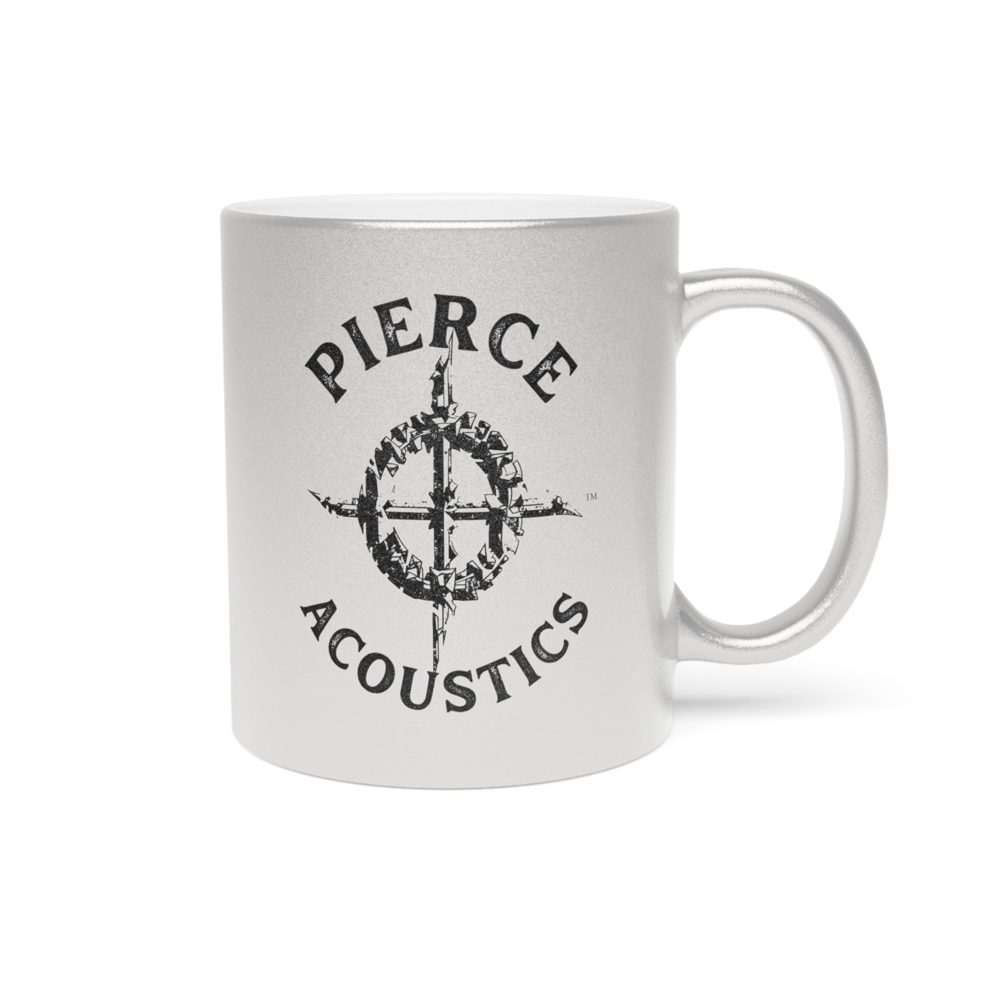 Pierce Acoustics Official Metallic Mug — Silver/Gold
