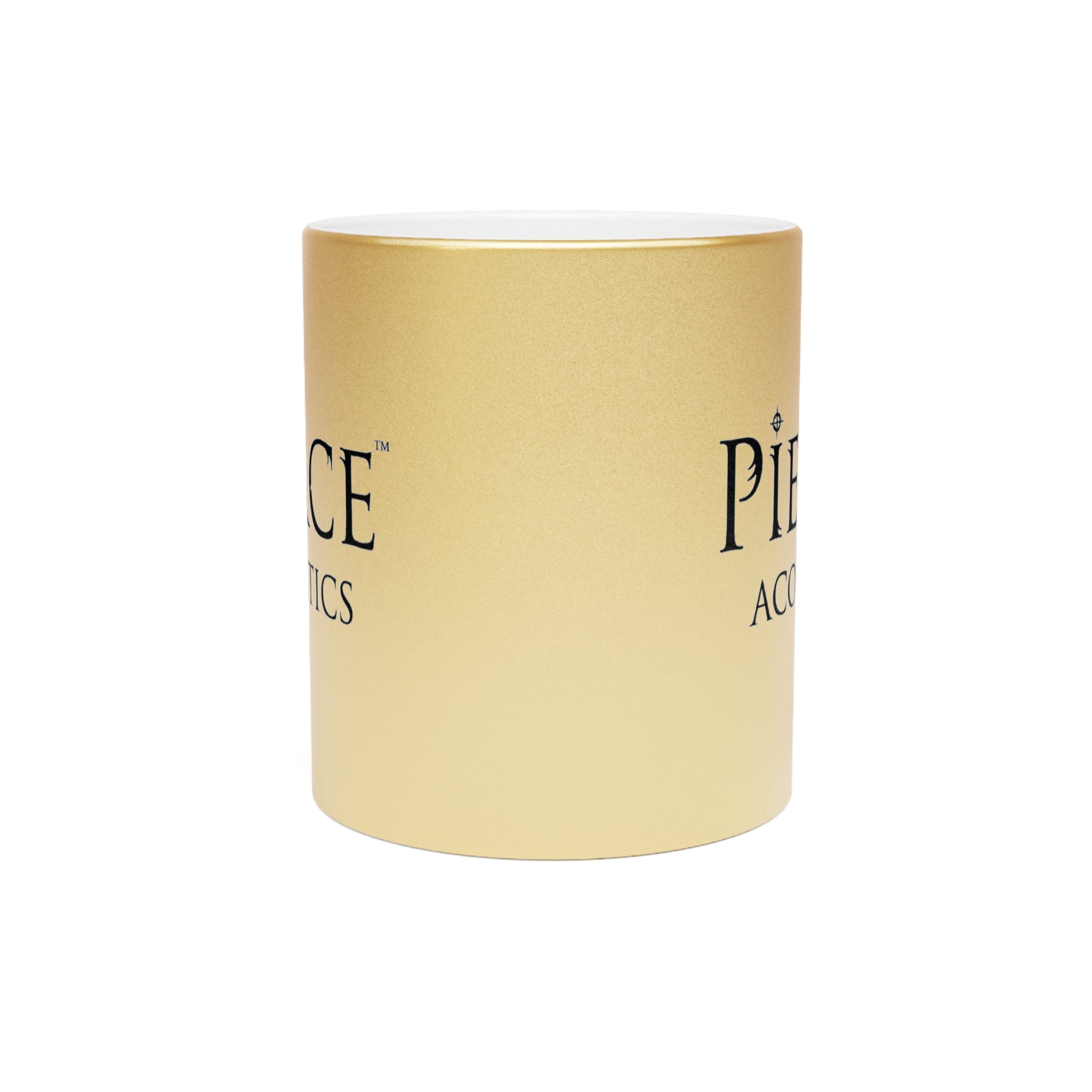 Pierce Acoustics Official Metallic Coffee Mug — Silver/Gold