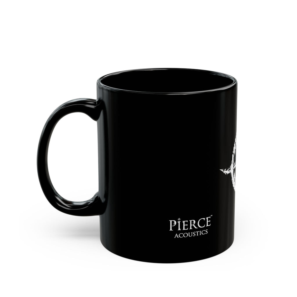 Pierce Acoustics Official Black Logo Mug