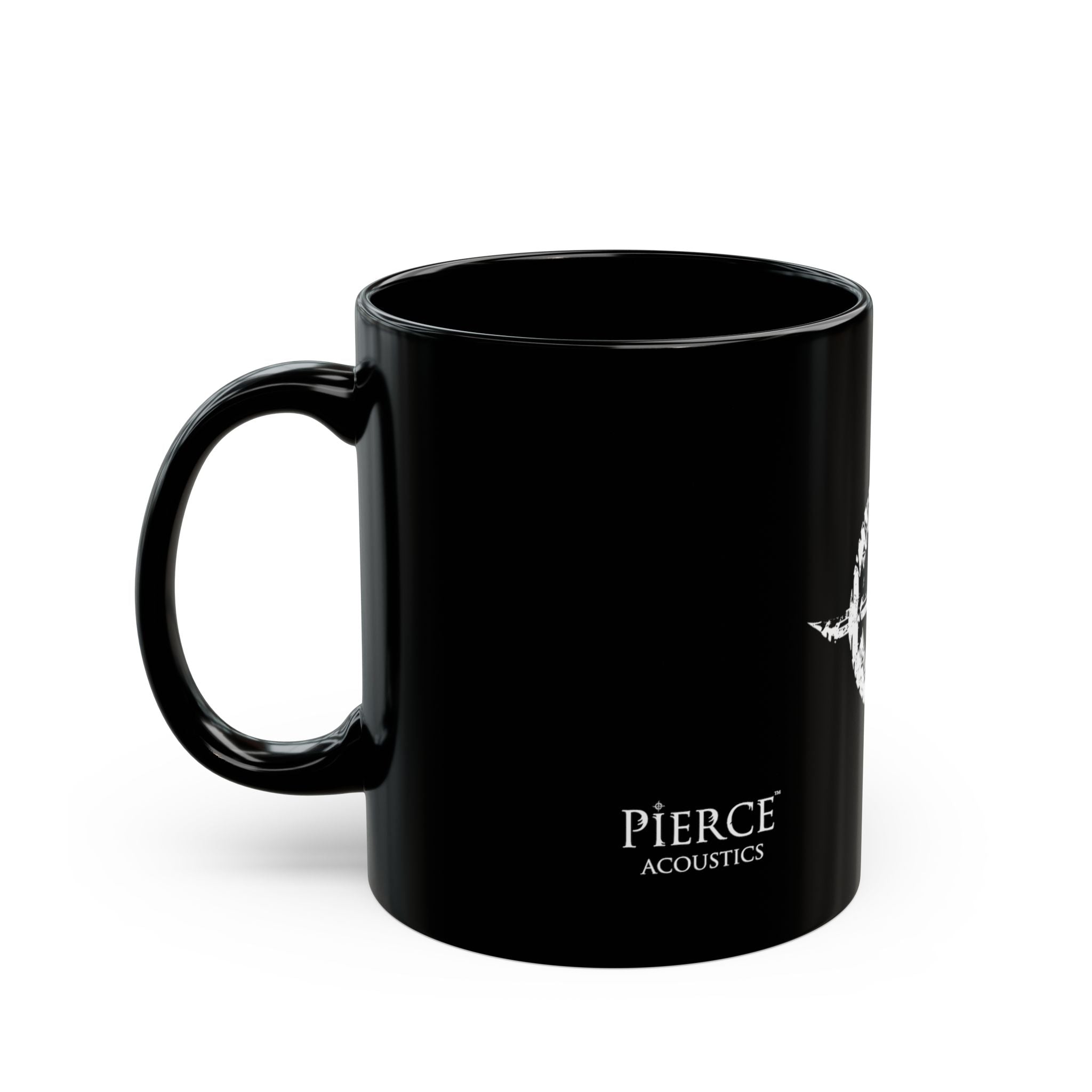 Pierce Acoustics Official Black Logo Mug