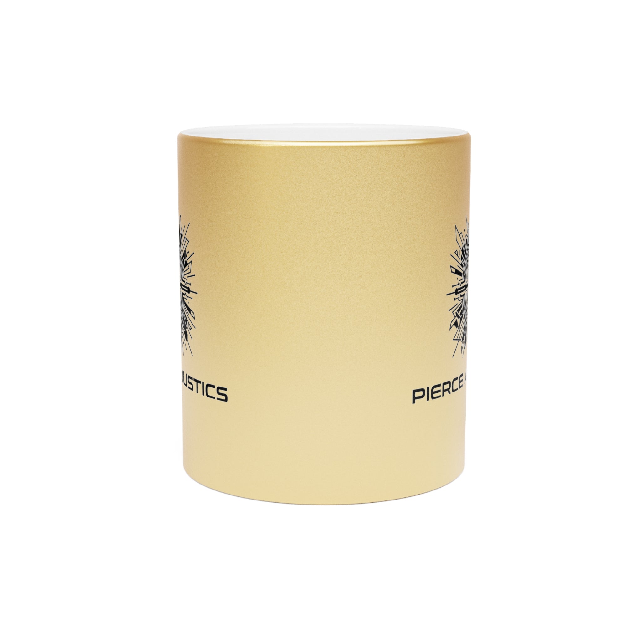 Pierce Acoustics Official Metallic Mug — Silver/Gold
