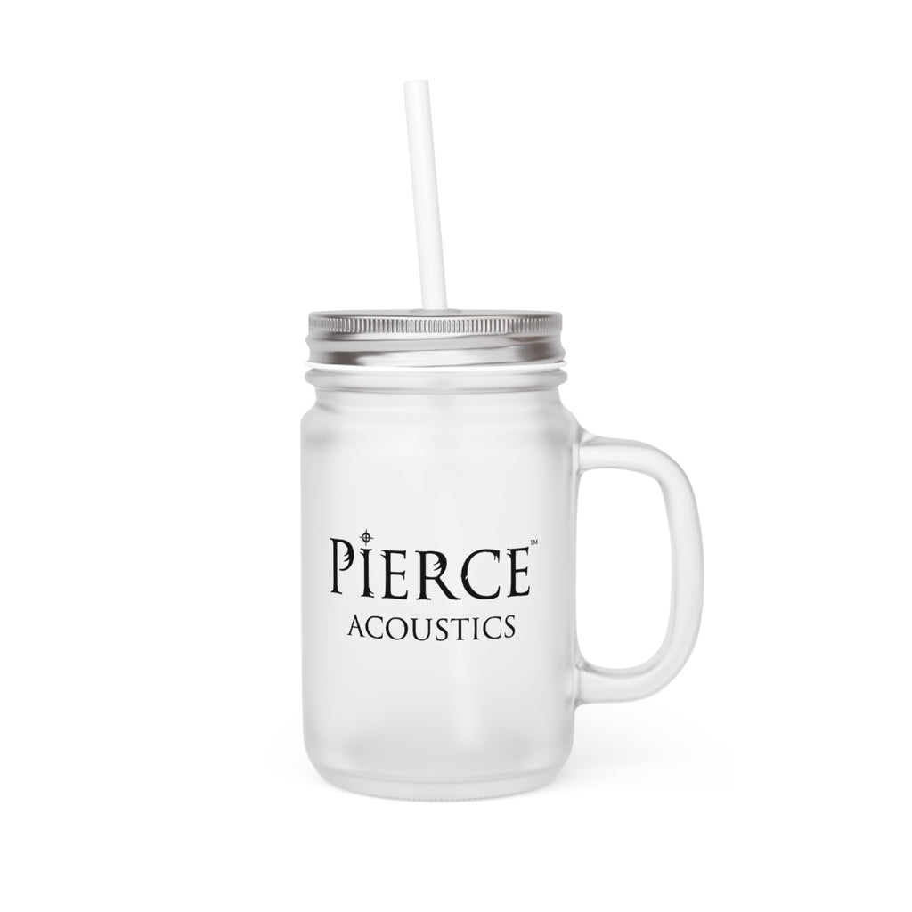 Pierce Acoustics Official Mason Jar Tumbler with Straw