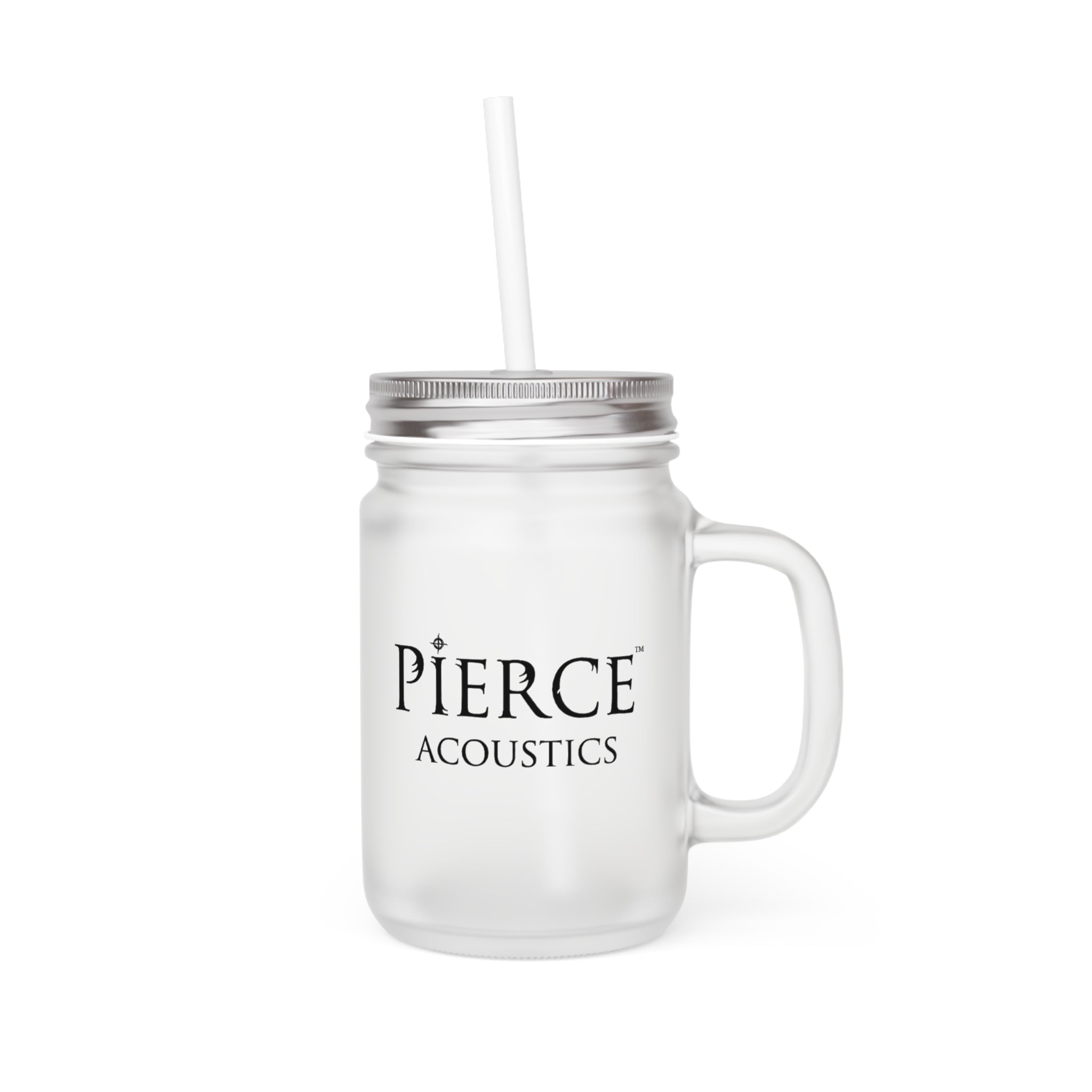 Pierce Acoustics Official Mason Jar Tumbler with Straw