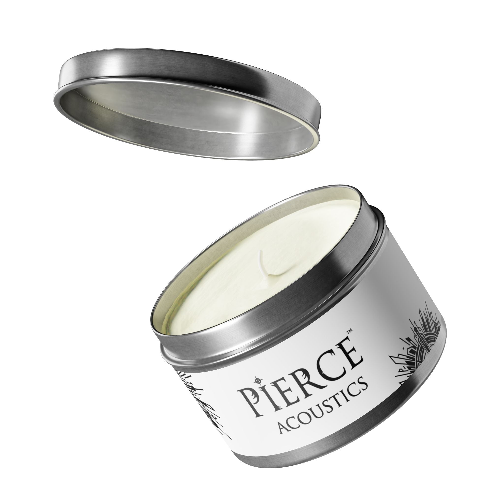 Pierce Acoustics Official Tin Scented Candle