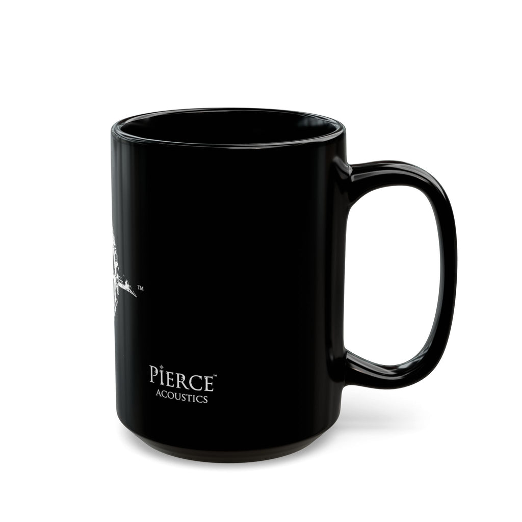 Pierce Acoustics Official Black Logo Mug