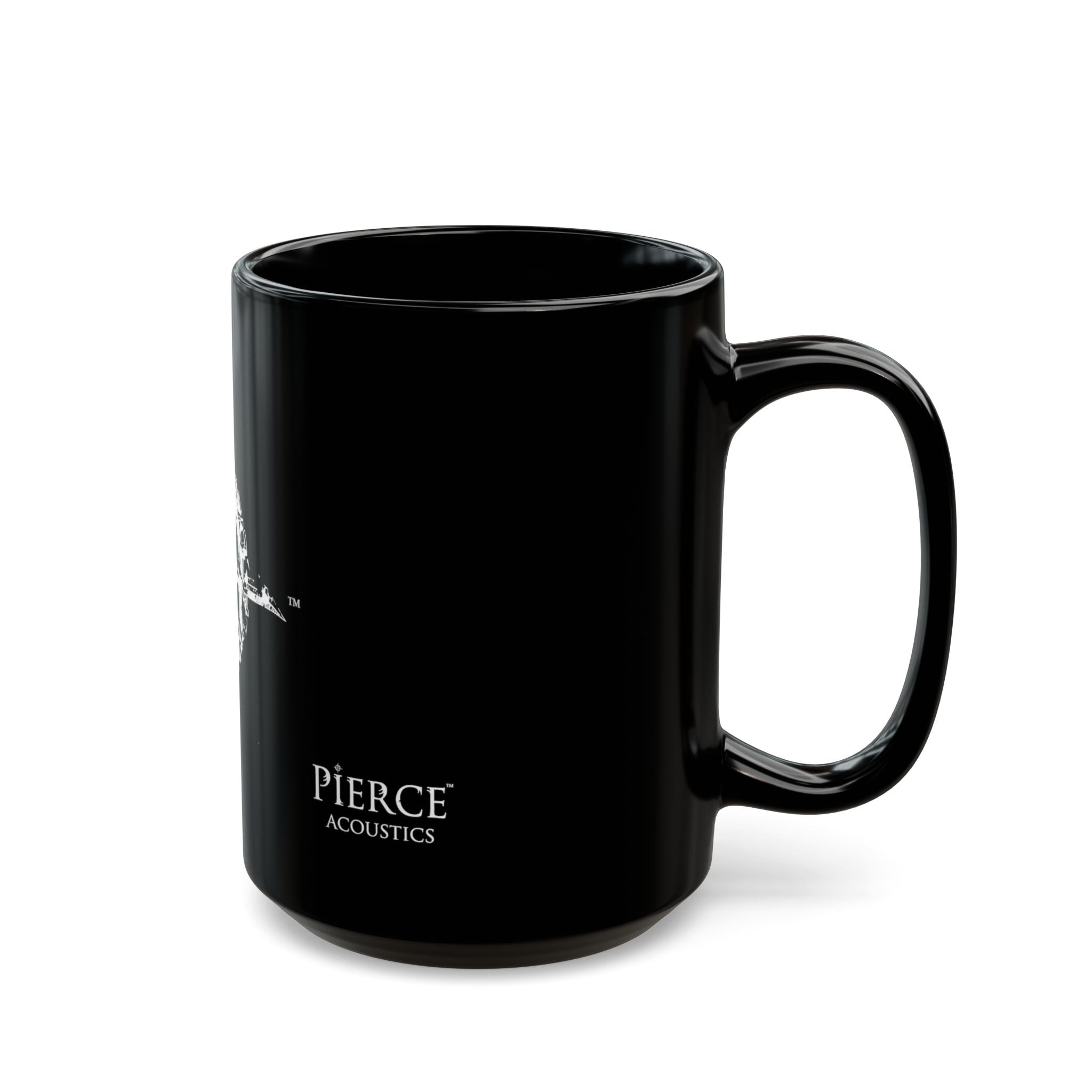 Pierce Acoustics Official Black Logo Mug