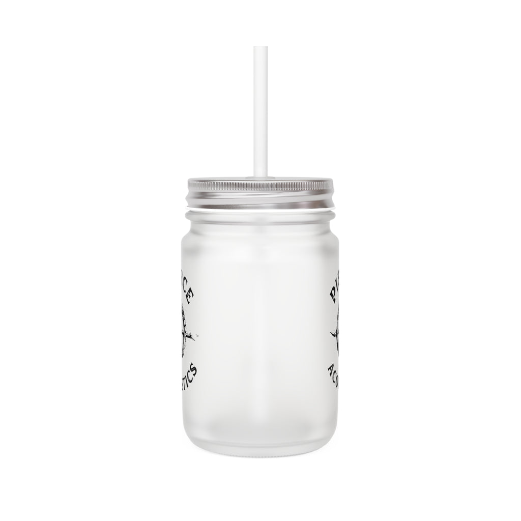 Pierce Acoustics Official Mason Jar Tumbler with Straw