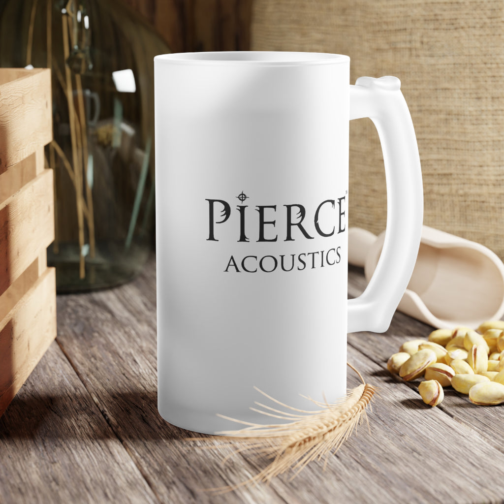 Pierce Acoustics Official Frosted Glass Beer Mug