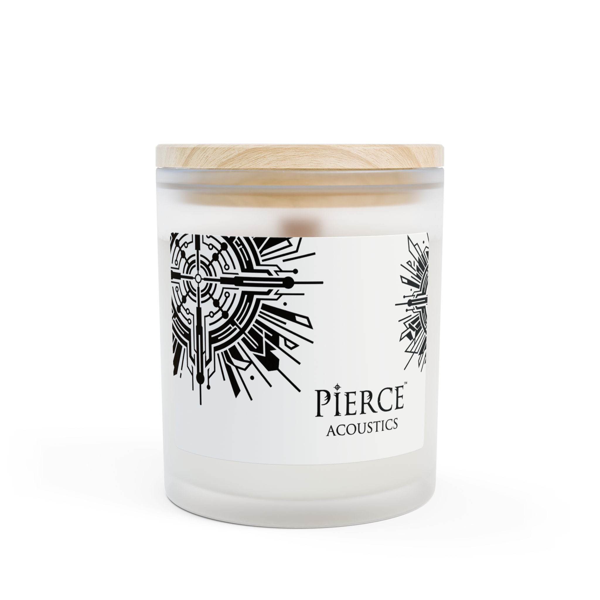 Pierce Acoustics Official Frosted Glass Scented Candle