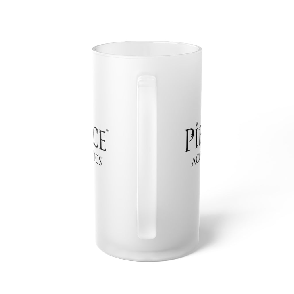 Pierce Acoustics Official Frosted Glass Beer Mug