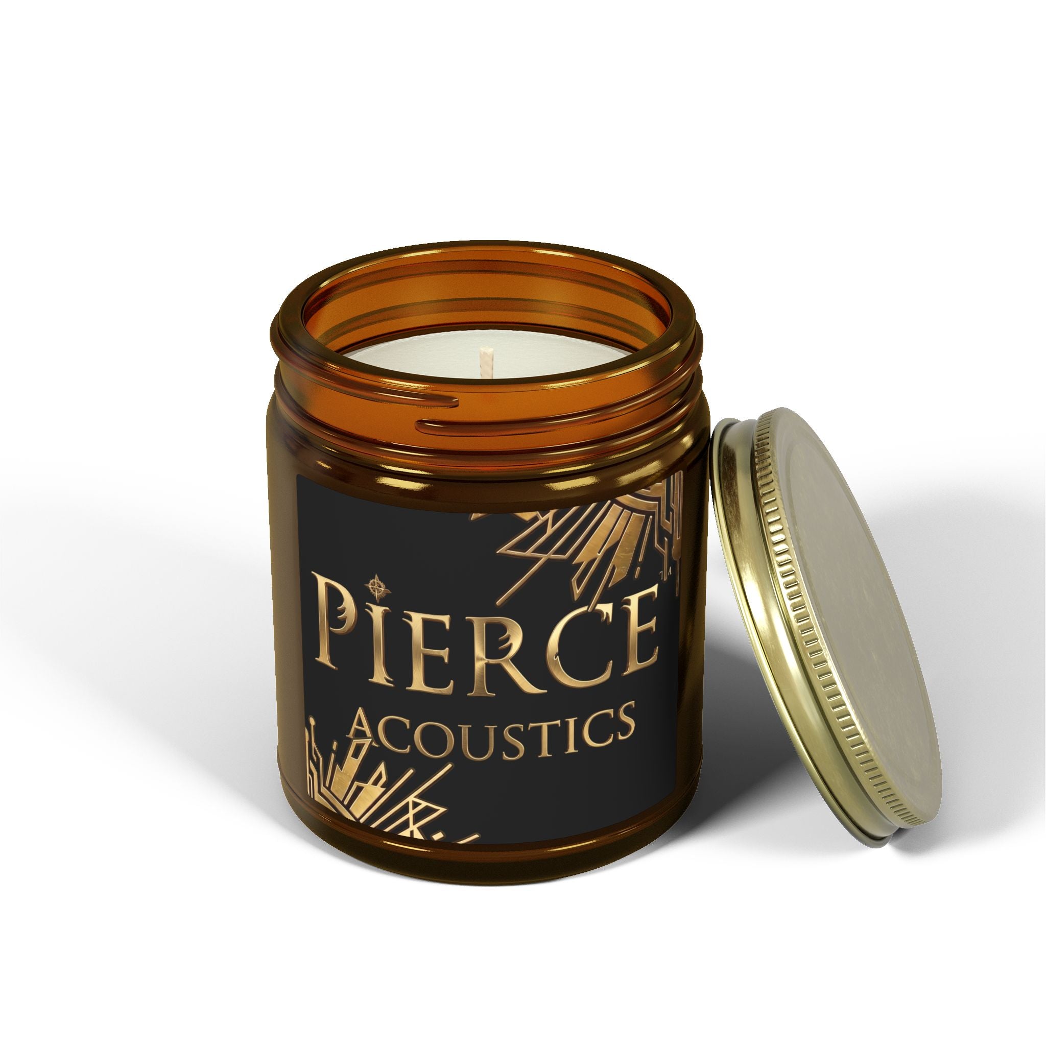 Pierce Acoustics Official Coconut Apricot Scented Candle — 4oz or 9oz Jar